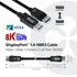 Club 3D Kábel - CAC-2067 (DisplayPort 1.4, HBR3, 8K60Hz, 1m, M/M, VESA minősítés)