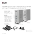 Club 3D Notebook Dokkoló - CSV-1568 (120W, Gen 2 USB-C to 4x USB-A, USB-C Gen 2, 2xHDMI, DP, VGA, RJ45, DC)
