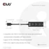 Club 3D USB Hub - CSV-1549 (3.2 USB-C Gen 1 to 3xUSB-A, RJ45,1Gbps)