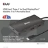 Club 3D USB Hub - CSV-1598 (USB-C Gen 2 to 2xDisplayPort, 2xUSB-A Gen 2, 2xUSB-C Gen 2, RJ45, 4k60Hz)