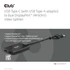 Club 3D Video Splitter - CSV-1478 (4K60HZ, 3.2 USB-C (USB-A adapterrel) to 2xDisplayPort)