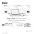 Club 3D Video Splitter - CSV-1586 (Thunderbolt 3 to Dual DisplayPort, 40Gbps, 4K60Hz)