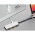 Conceptronic USB Hub - HUBBIES17G (4 Port, USB-C to 4x USB-C+3x USB-A, szürke)