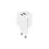 Conceptronic telefon töltő adapter - ALTHEA15W (USB-C+USB-A, 20W, fehér)