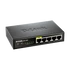 D-LINK Switch 5x100Mbps (4xPOE) Fémházas Asztali, DES-1005P/E