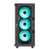 DeepCool Számítógépház - CC560 V2 (fekete, ablakos, 4x12cm LED venti, Mini-ITX / Micro-ATX / ATX, 1xUSB3.0, 1xUSB2.0)