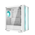 DeepCool Számítógépház - CC560 WHITE V2 (fehér, ablakos, 4x12cm LED venti, ATX, 1xUSB3.0, 1xUSB2.0, fehér)