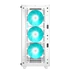 DeepCool Számítógépház - CC560 WHITE V2 (fehér, ablakos, 4x12cm LED venti, ATX, 1xUSB3.0, 1xUSB2.0, fehér)