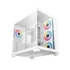 DeepCool Számítógépház - CG530 4F WH (fehér, ablakos, 4x12cm A-RGB, BTF, ATX, 2xUSB3.0, 1xUSB2.0)