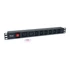 Equip Hálózati Elosztó - 333316 (C20, 6x C13 + 2x C19 , Rack 1U, 1,8m kábel, fekete)