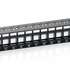 Equip Keystone Patch Panel - 769124 (24 port, Cat6, 1U, árnyékolatlan, fekete)
