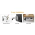Equip MiniPC tartó - 650890 (Univerzális: 100x100 VESA-hoz rögzíthető, Max.: 5kg, fekete)