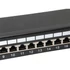 Equip Patch panel - 326425 (24 port, Cat6, 1U, árnyékolt, fekete)