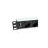 Equip Hálózati Elosztó - 333311 (Schuko, 4x Schuko, Rack 1U, 1,8m kábel, aluminium, fekete)