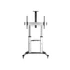 Equip TV állvány - 650605 (60"-100" álló, dönthető, állítható magasság, gurulós, Max.:100kg, fekete/ezüst)
