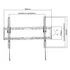 Equip TV Fali konzol - 650334 (37"-70", Max.: 35kg, dönthető, fekete)