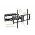 Equip TV Fali konzol - 650343 (60"-120", Max.: 120kg, dönthető, forgatható, fekete)