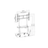 Equip TV állvány - 650609 (60"-105" álló, gurulós, Max.:100kg, fekete)