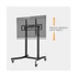 Equip TV állvány - 650631 (55"-100" álló, dönthető, állítható magasság, gurulós, motoros, Max.:120kg, fekete)