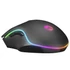 Everest Gamer Egér - SM-F09 TITANIO  (7200 DPI, 6gomb, 1,8m harisnyázott kábel,optikai, fekete, RGB LED)
