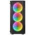 Everest Számítógépház - X-RACER (fekete; üveg; ATX; alsó táp; 4x120mm LED, 1xUSB3.0 + 2xUSB2.0)