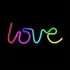 FOREVER LIGHT Neon LED dekorációs RGB lámpa LOVE, USB, távirányító, MUSIC SYNC, szabályozható, TIMER