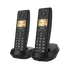 GIGASET DECT telefon, PURE 200 Duo, fekete