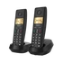 GIGASET DECT telefon, PURE 200 Duo, fekete