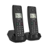GIGASET DECT telefon, PURE 200 Duo, fekete