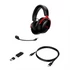 HyperX Fejhallgató - Cloud III Wireless (Vezeték nélküli, USB, fekete/piros)