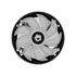 ID-Cooling CPU Cooler - DK-07A RAINBOW (25,6dB; max. 104,48 m3/h; 3pin csatlakozó, 12cm, LED)