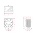 ID-Cooling CPU Cooler - FROZN A400 BLACK (25,8dB; max. 77,81 m3/h; 4pin csatlakozó, 4 db heatpipe, 12cm, PWM)