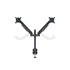 MULTIBRACKETS 2 karos asztali konzol, M VESA Gas Lift Arm Dual Black (15-32", max.VESA: 100x100 mm, 10 kg)