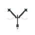 MULTIBRACKETS 2 karos asztali konzol, M VESA Gas Lift Arm Dual Black HD (15-32", max.VESA: 100x100 mm, 21 kg)