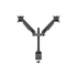 MULTIBRACKETS 2 karos asztali konzol, M VESA Gas Lift Arm Dual Black HD (15-32", max.VESA: 100x100 mm, 21 kg)