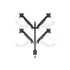 MULTIBRACKETS 4 karos asztali konzol, M VESA Gas Lift Arm Quad Black (15-32", max.VESA: 100x100 mm, 10 kg)