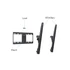 MULTIBRACKETS Fali konzol, M Universal Tilt Wallmount Black Medium (32-65", max.VESA: 400x400 mm, 75 kg)