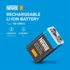 NEWELL 9V - os akkumulátor, USB-C port, 500 mAh, 6F22, USB-A/USB-C kábel tartozék, 40 hónap garancia, 1200 töltés