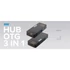 NEWELL OTG 3 in 1 univerzális memóriakártya olvasó, USB-A / USB-C portokhoz, SD, mikro kártya kompatibilis, plug / play