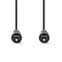 Nedis CAGL25000BK50 optikai audio kábel, TosLink dugó, hossz 5m
