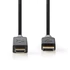 Nedis CCBW37100AT20 display port dugó -  HDMI dugó kábel, 4K@30Hz | Aranyozott | 2,00 m
