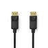 Nedis CCGB37014BK20 DisplayPort 1.4 kábel, display port dugó - display port dugó, 8K@60Hz, 2m