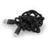 Nedis CCGB60800BK15 flexibilis USB A - USB C (USB-C) kábel, USB2.0, 15W, hossz 1,5m, fekete rugalmas szilikon