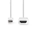 Nedis CCGL37600WT20 mini Display port1.2 kábel, mini Display port dugó - HDMI dugó, 1080p, 2m