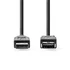 Nedis CCGL61010BK10 USB3.2 toldó / hosszabító kábel, USB 3.2 Gen 1, USB A dugó, USB-A aljzat, 5 Gbps, hossz: 1m