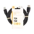 Nedis CCGL61010BK20 USB3.2 toldó / hosszabító kábel, USB 3.2 Gen 1, USB A dugó, USB-A aljzat, 5 Gbps, hossz: 2m