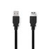 Nedis CCGL61010BK30 USB3.2 toldó / hosszabító kábel, USB 3.2 Gen 1, USB A dugó, USB-A aljzat, 5 Gbps, hossz: 3m,