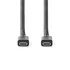 Nedis CCGL64020BK10 USB C - USB C (USB-C) kábel, USB 3.2 Gen 2, 100W, hossz 1m