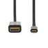 Nedis CCGL64352BK20 USB C (USB-C) - Display Port kábel, USB3.2 Gen 1, 4K@60Hz, hossz 2m