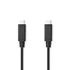 Nedis CCGL64750BK10 USB C - USB-C kábel, USB3.2 Gen 2, 240W, 20 Gbps, hossz 1m